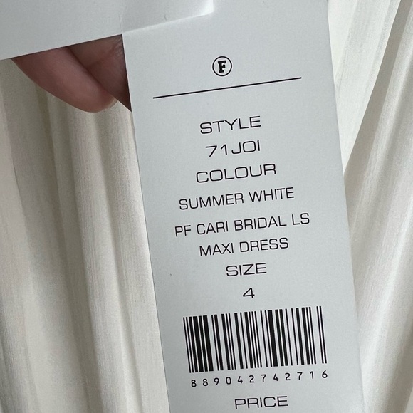 French Connection Cari Wedding Dress Style 71JOI SUMMER WHITE PF CARI LS MAXI - Picture 3 of 12